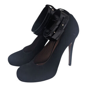 Celine Paris Black Leather Pumps‎ Women’s Size 37 Classic Designer Heels